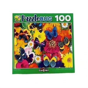 NWT Butterflies  Puzzlebug CraZArt 100 Piece Jigsaw Puzzle